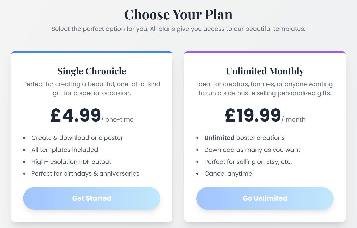 Screenshot of purchasing a credit